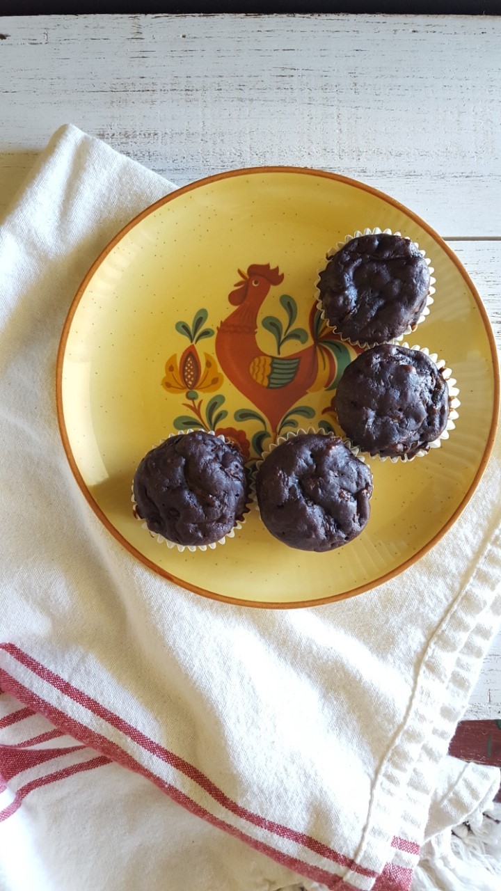 Zucchini Carrot Chocolate Muffins Fix Me a Little Lunch