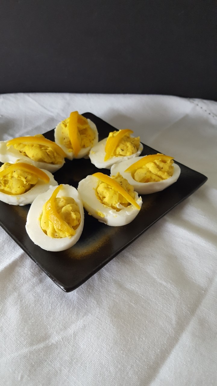 Deviled Eggs with Preserved Lemon and Dukkah Fix Me a Little Lunch