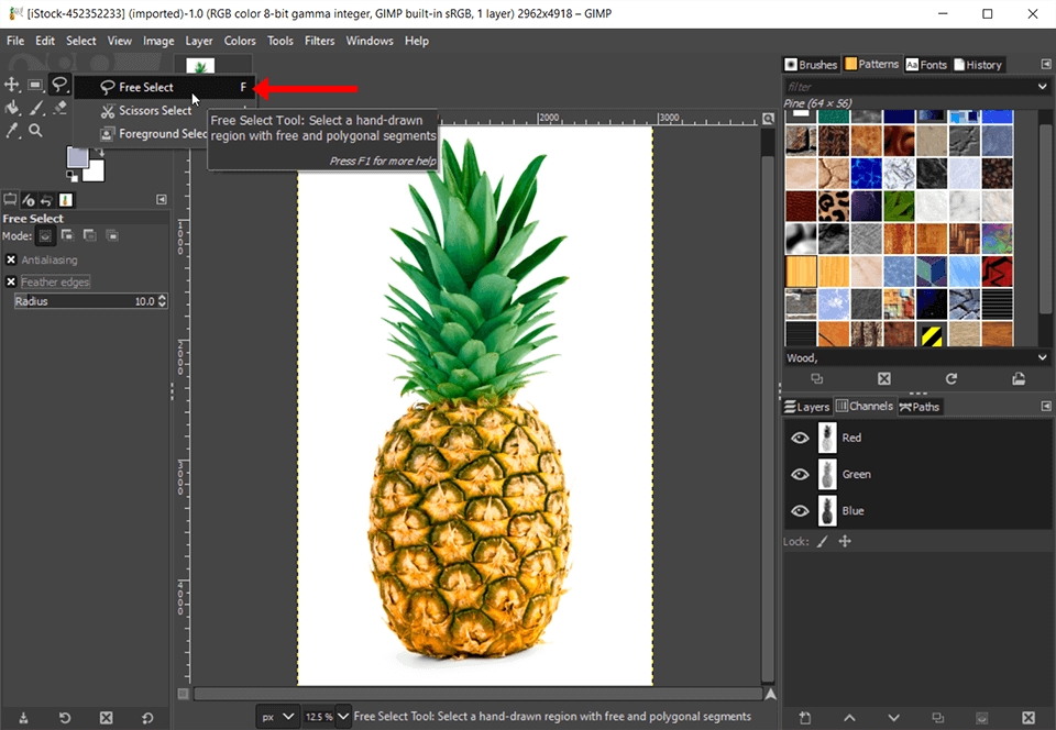 How to Cut Out an Image in GIMP