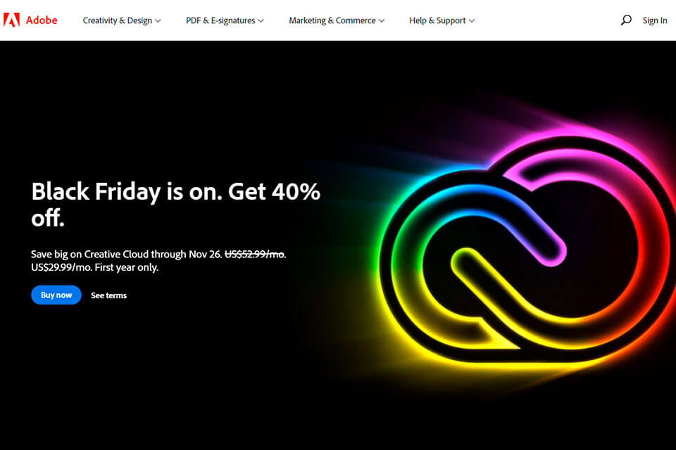 Adobe Black Friday Deals 2022 Special Offers for All Customers