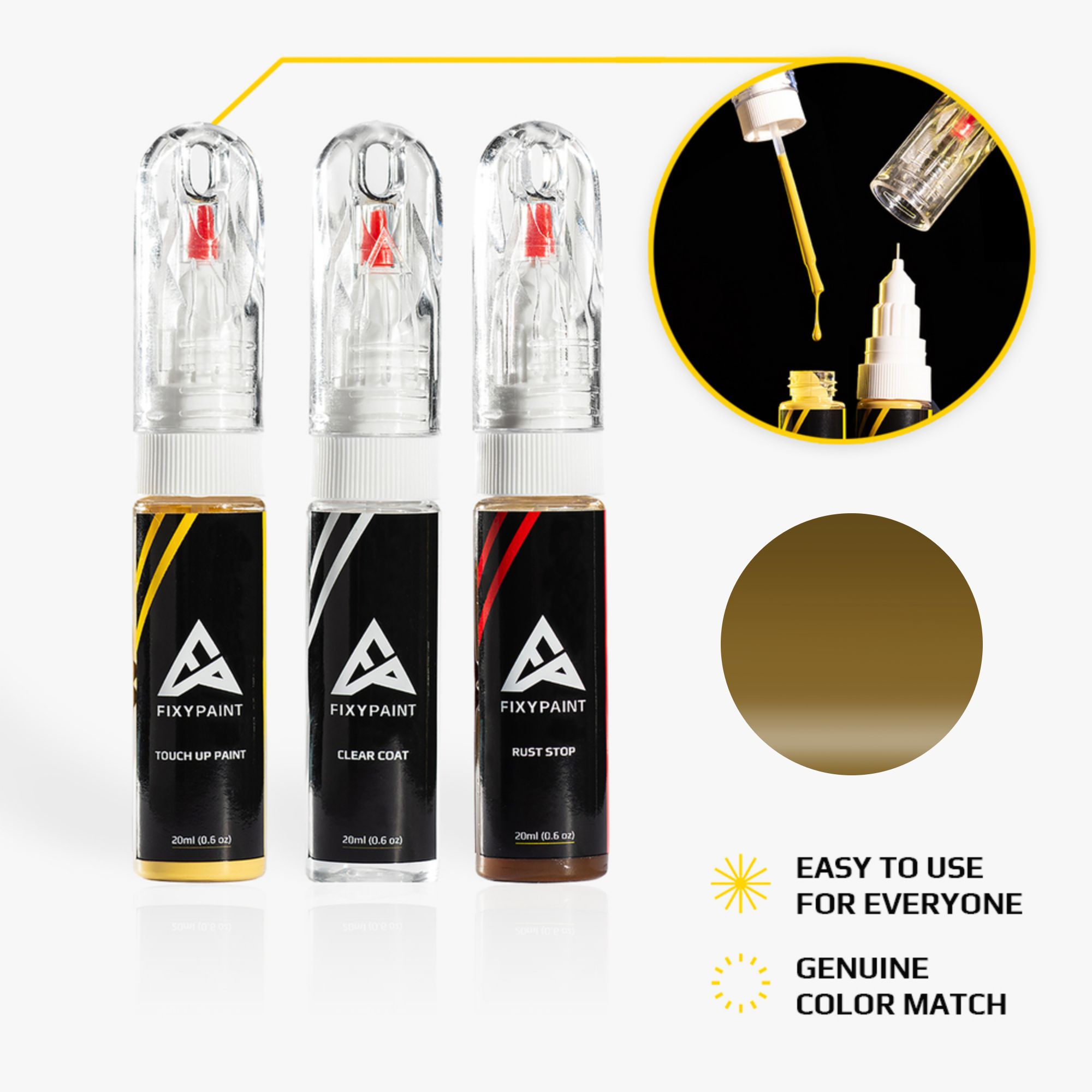 Touchup paint for BMW M SERIES GALVANIC GOLD (Code C1P) Scratch Removal