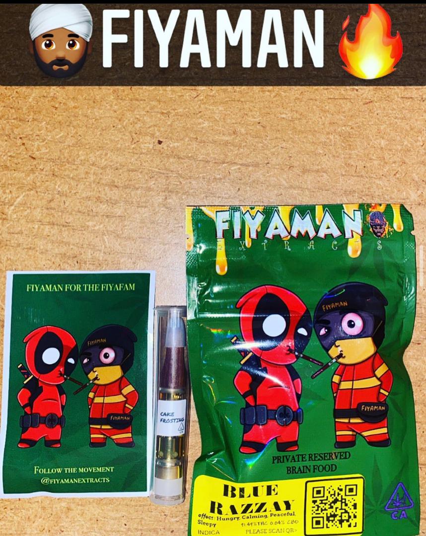 fiyaman Blue Razzay Sweet Flavor & Uplifting Effects