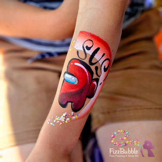 AmongUsfacepaint Fizzbubble