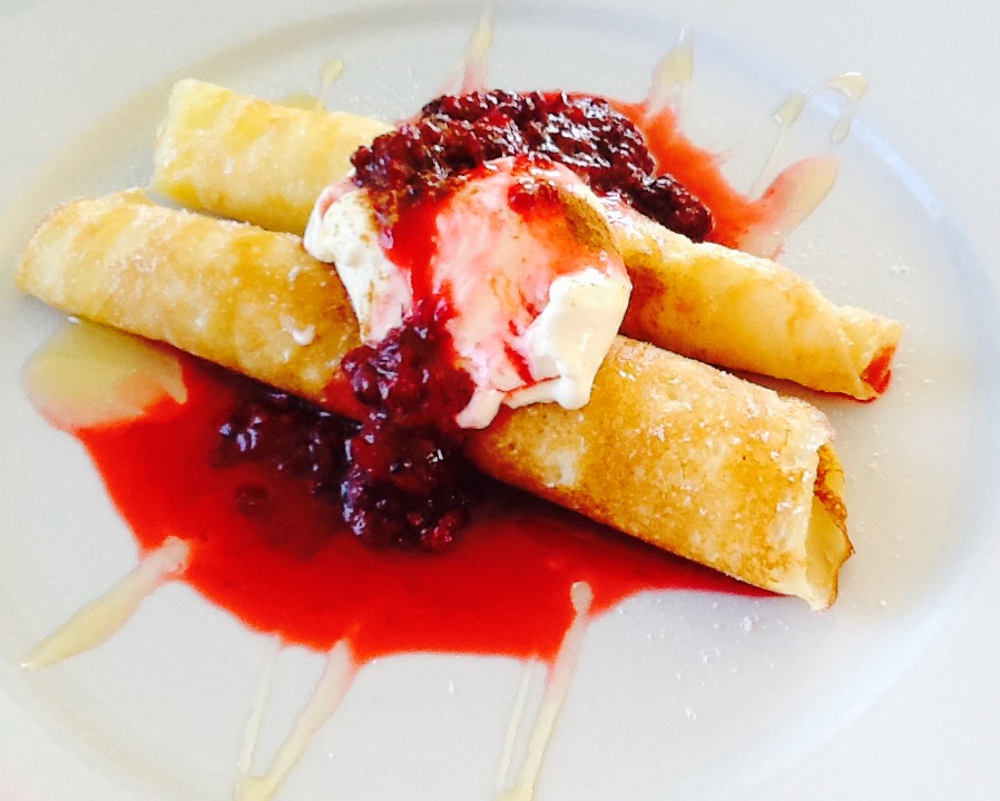 Crepes with Berry Sauce Fizzifood