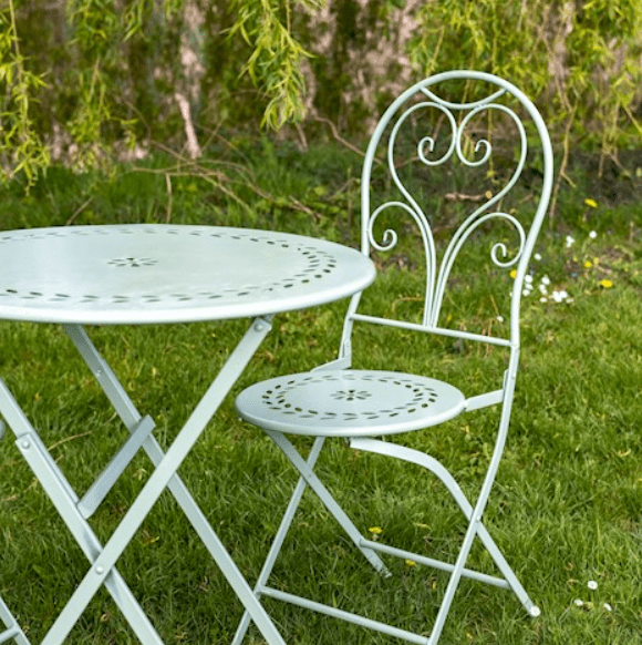 Sage Green Bistro Table & Chairs Set Fizzy Fox Ripley