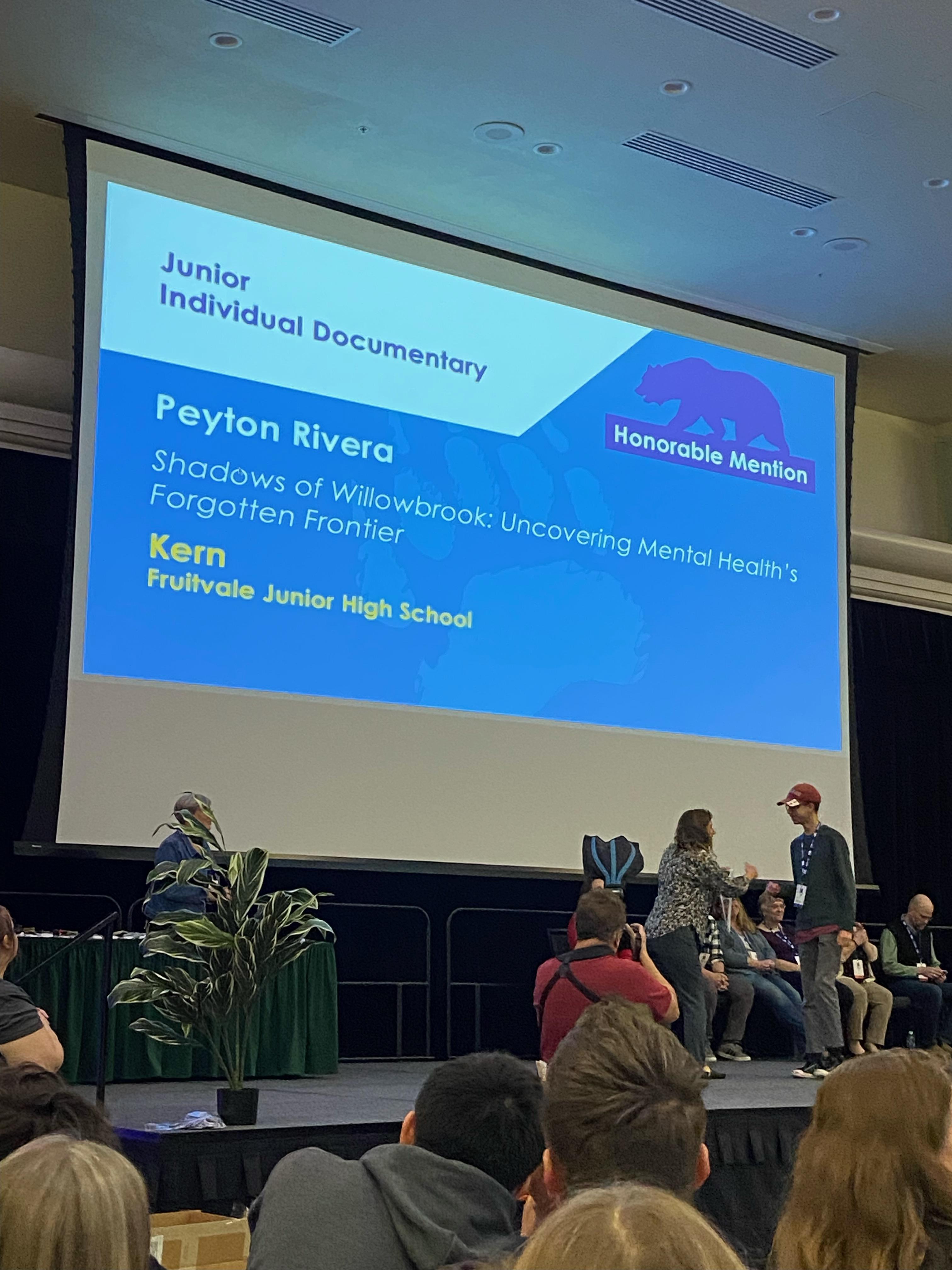 History Day State Finals CHAMPIONS! Fruitvale Junior High School