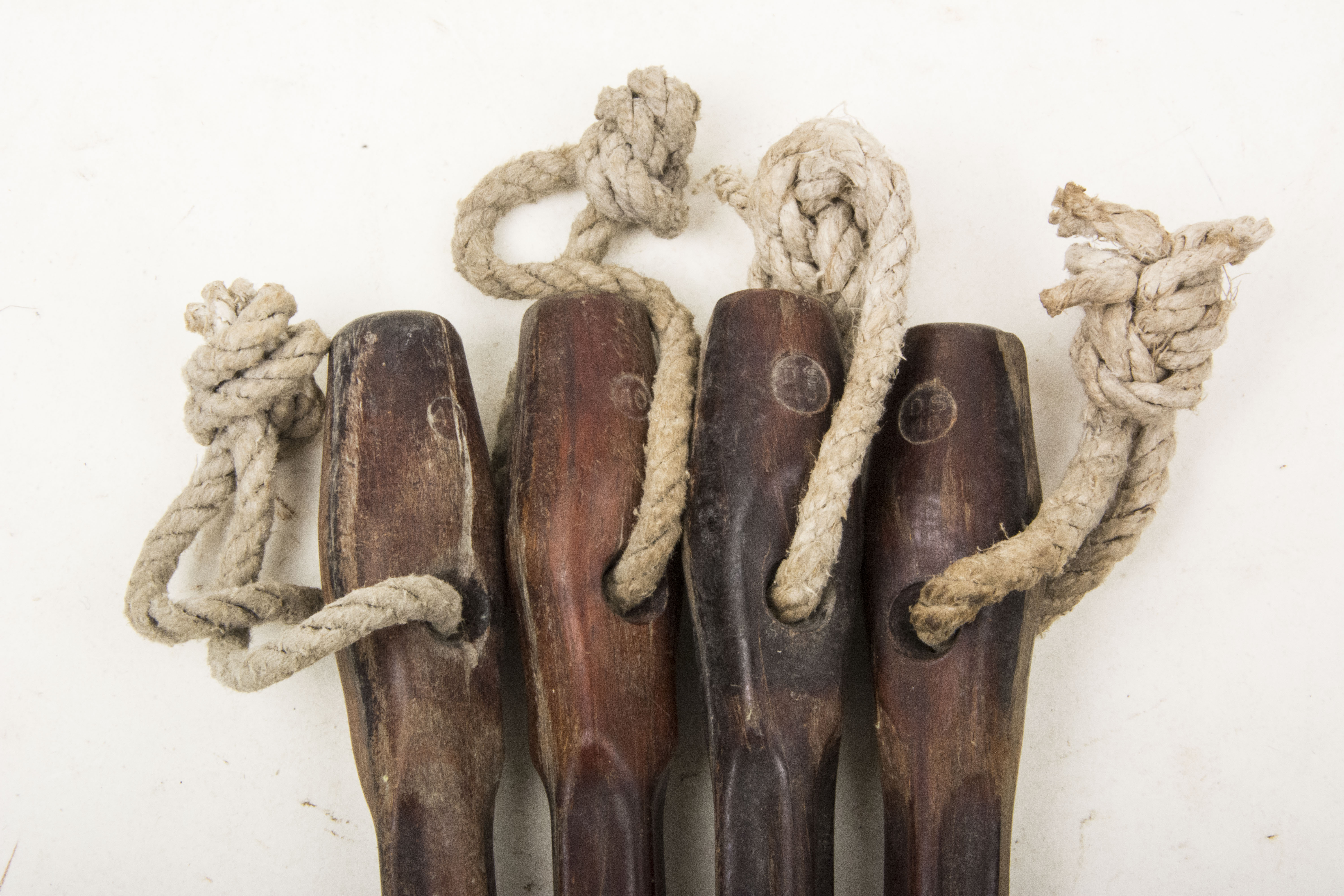 Set of 4 original tent pegs dated 1940 fjm44