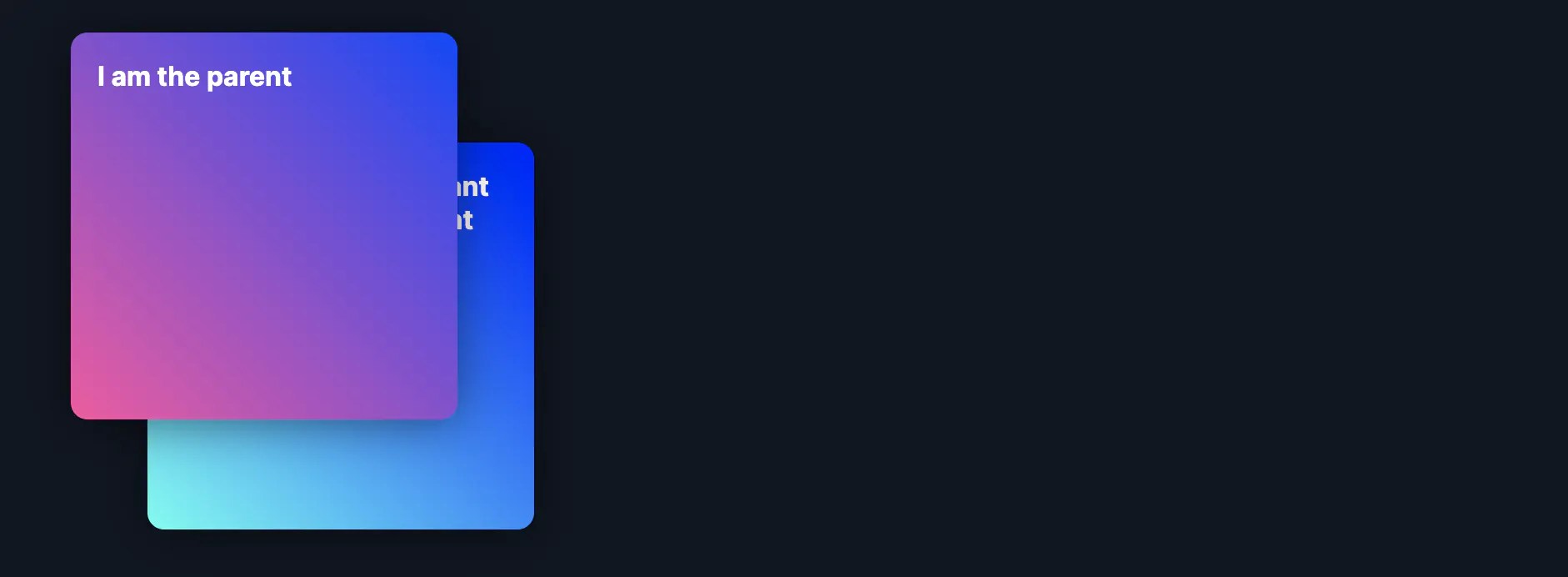 How to make a child element appear behind its parent in CSS