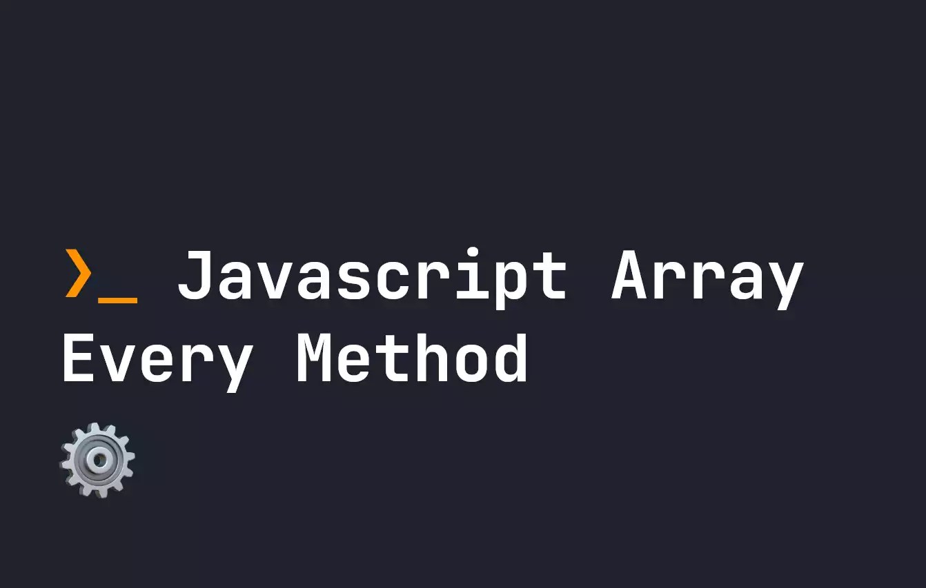 Javascript Array Every Method