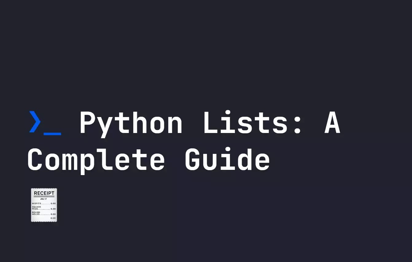 Python Lists A Complete Guide
