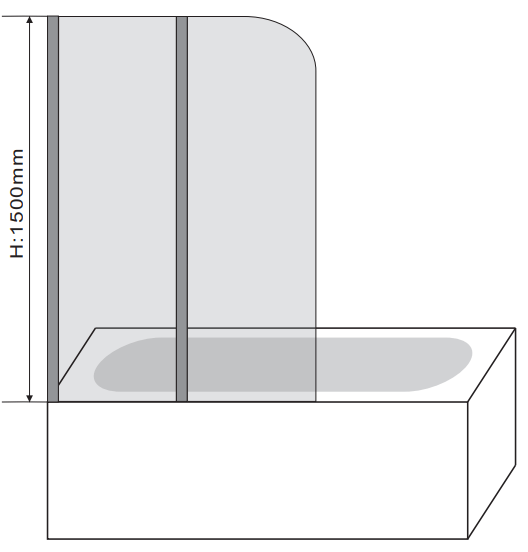 Folding Shower Screen Folding Bath Screen Fjord Bathrooms