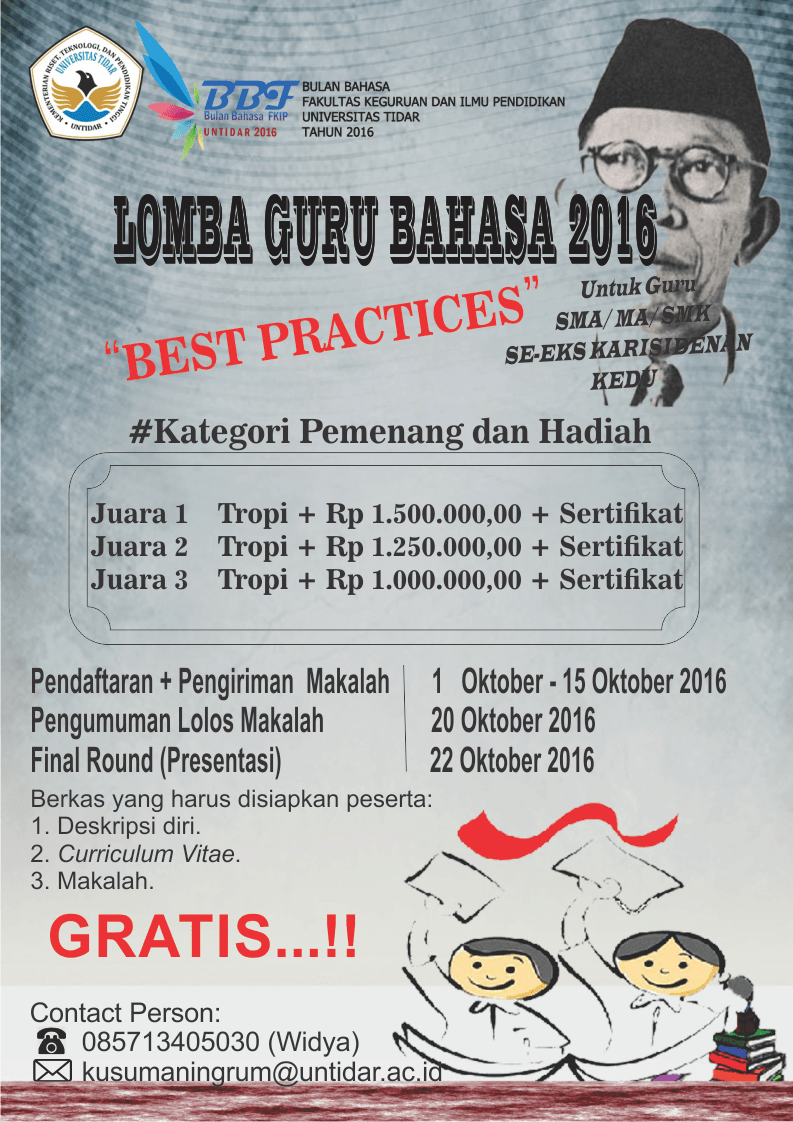 Lomba Best Practices Guru Bahasa 2016 Fakultas Keguruan dan Ilmu