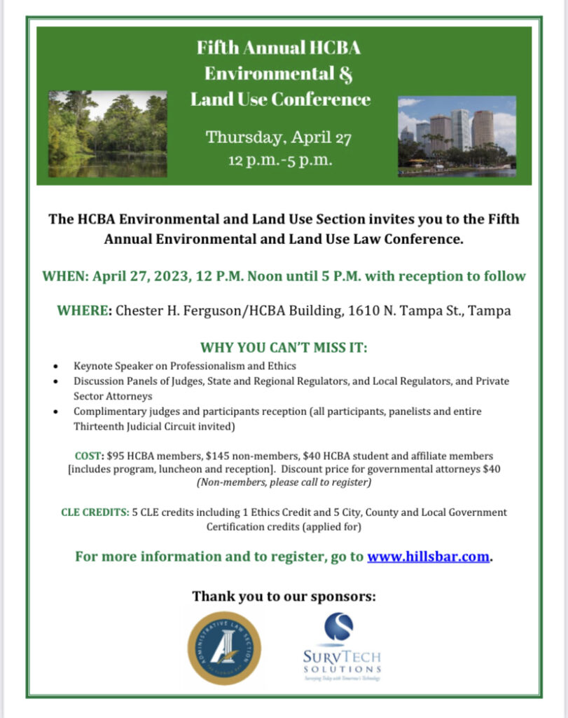 Environmental and Land Use Conference Administrative Law Section of
