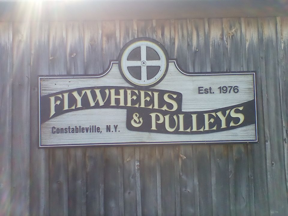 Flack Broadcasting Fly Wheels and Pulleys in need of helpers with