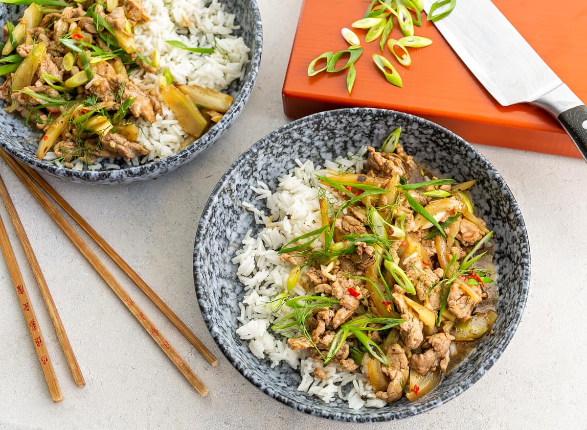Pork and Fennel StirFry Fragrant stirfry for any night of the week