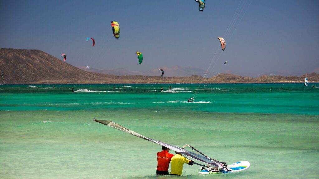 Windsurfing Holidays & Courses on Fuerteventura Flag Beach