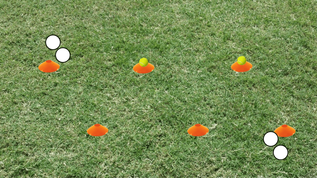 Flag Football Drills 45s with Tennis Balls