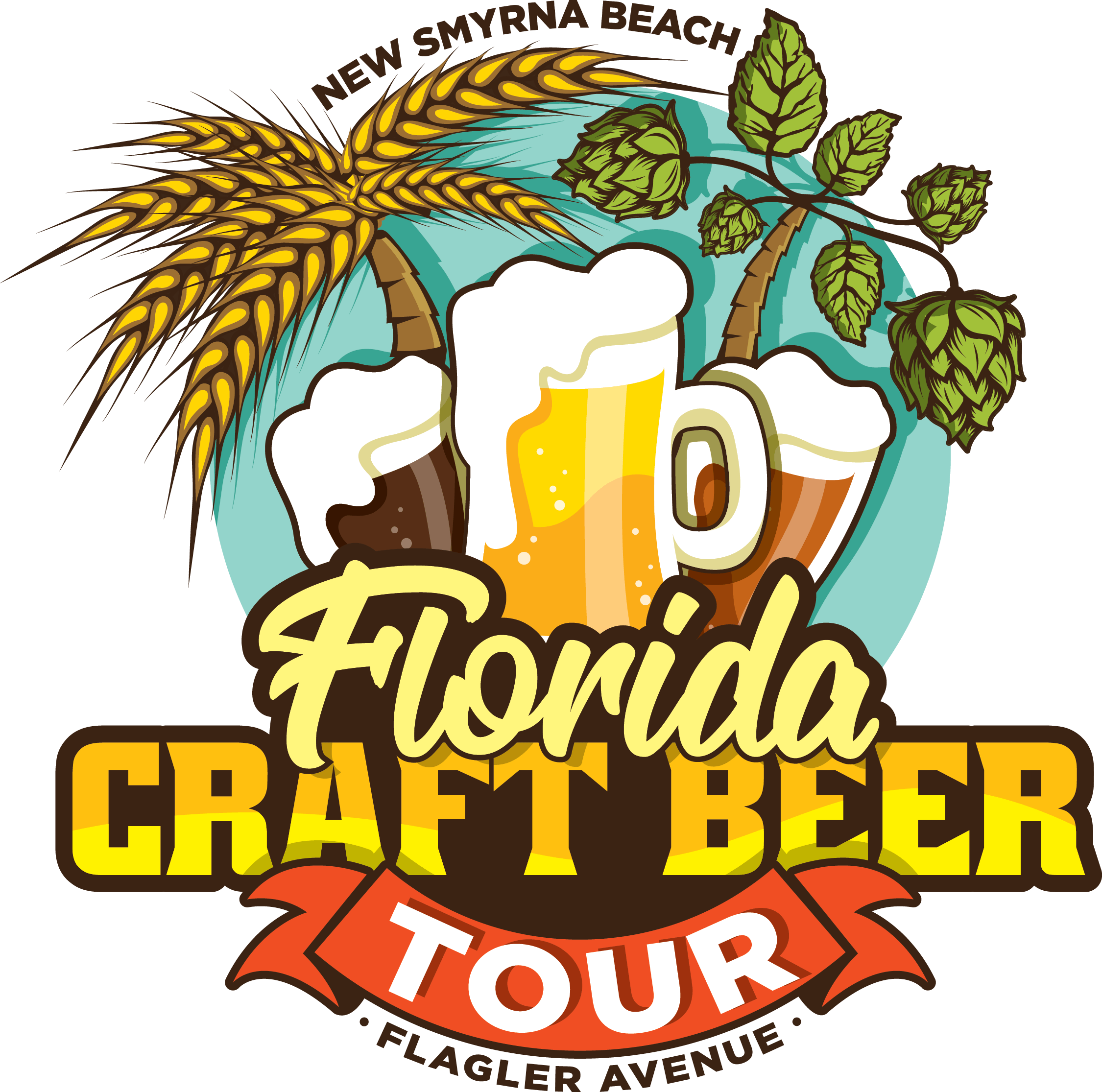 New Smyrna Beach Florida Craft Beer Tour on Flagler Avenue , Flagler