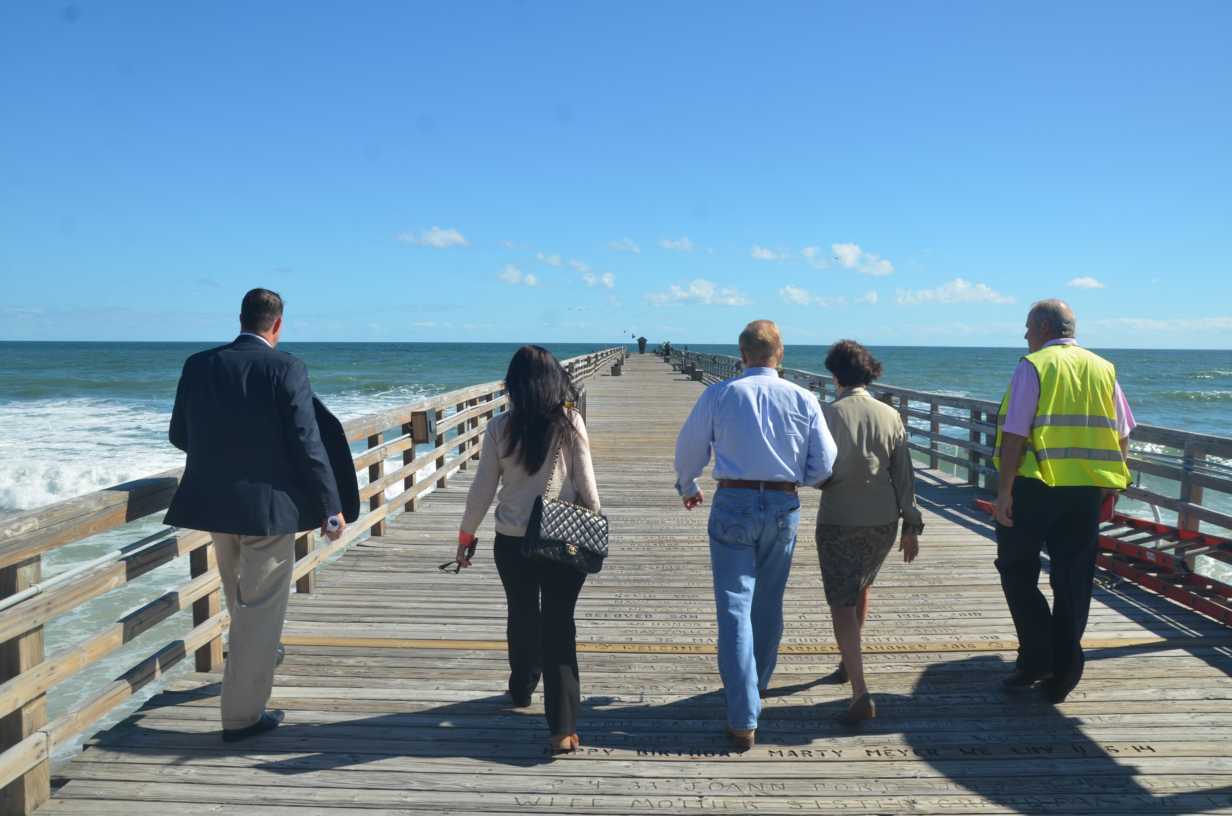 Pier Repairs, 52 Dune Walkovers, A1A Flagler Beach Manager Newsom's