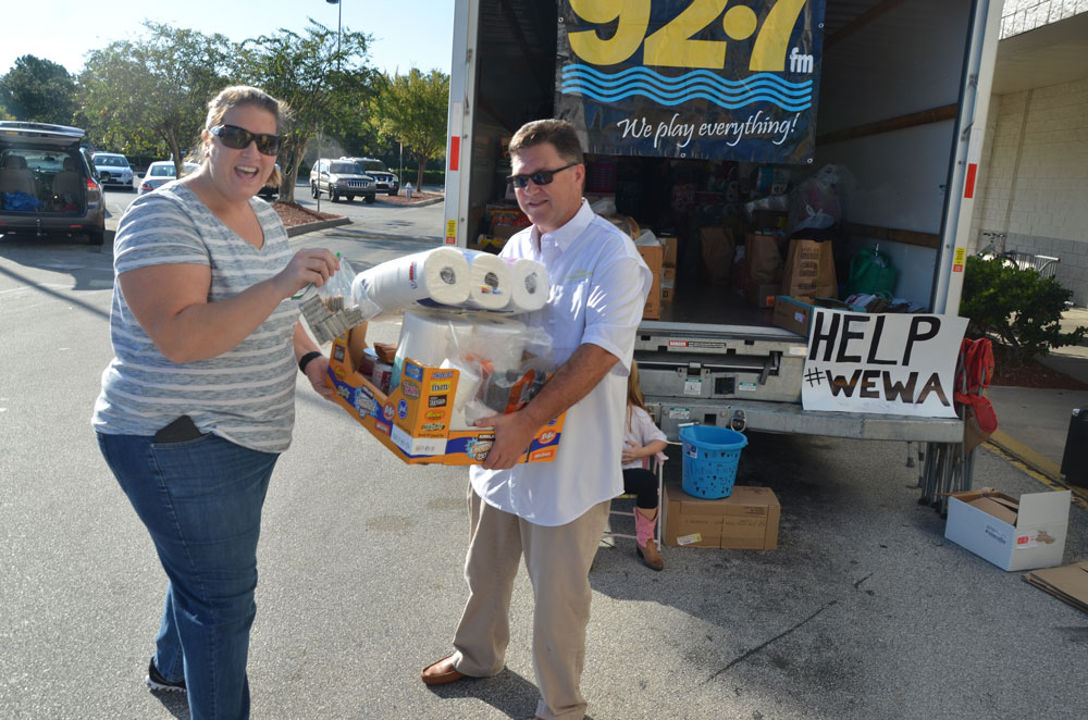 Help Fill a Relief Truck Parked at Palm Coast Parkway WinnDixie for
