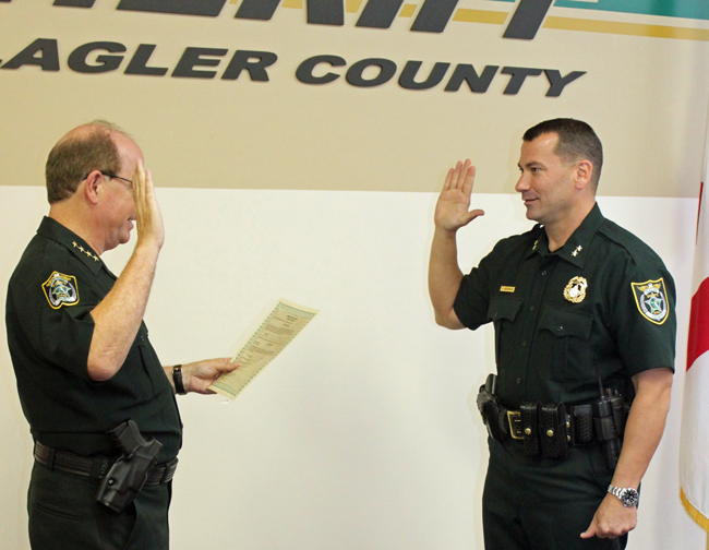 ExBunnell Police Chief Jeff Hoffman Sworn in as Sheriff's Chief Deputy