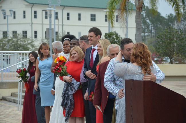 In a Flagler First, 16 Couples Marry, 5 Renew Vows in Mass Ceremony on