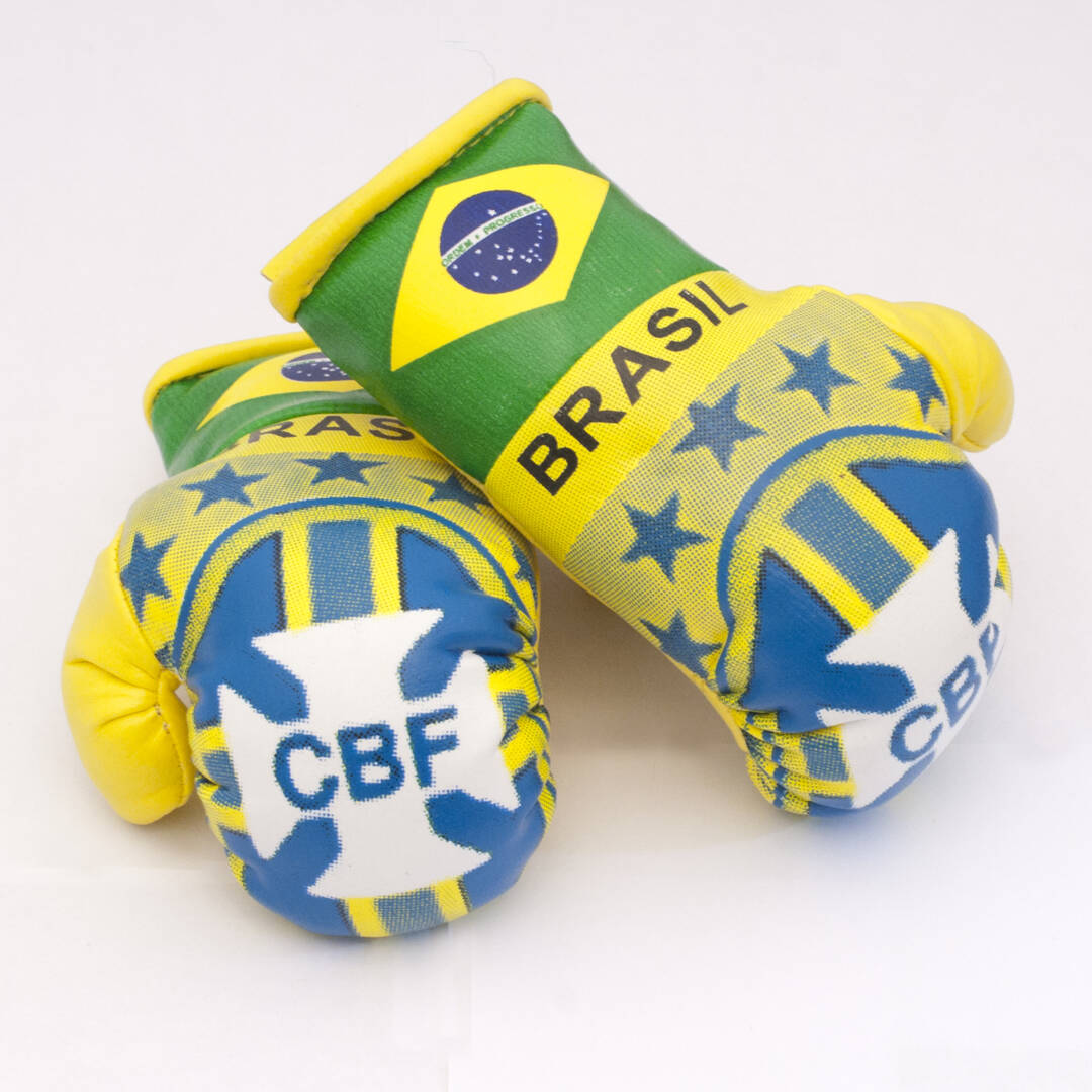 Brazil Boxing Gloves Flag Matrix