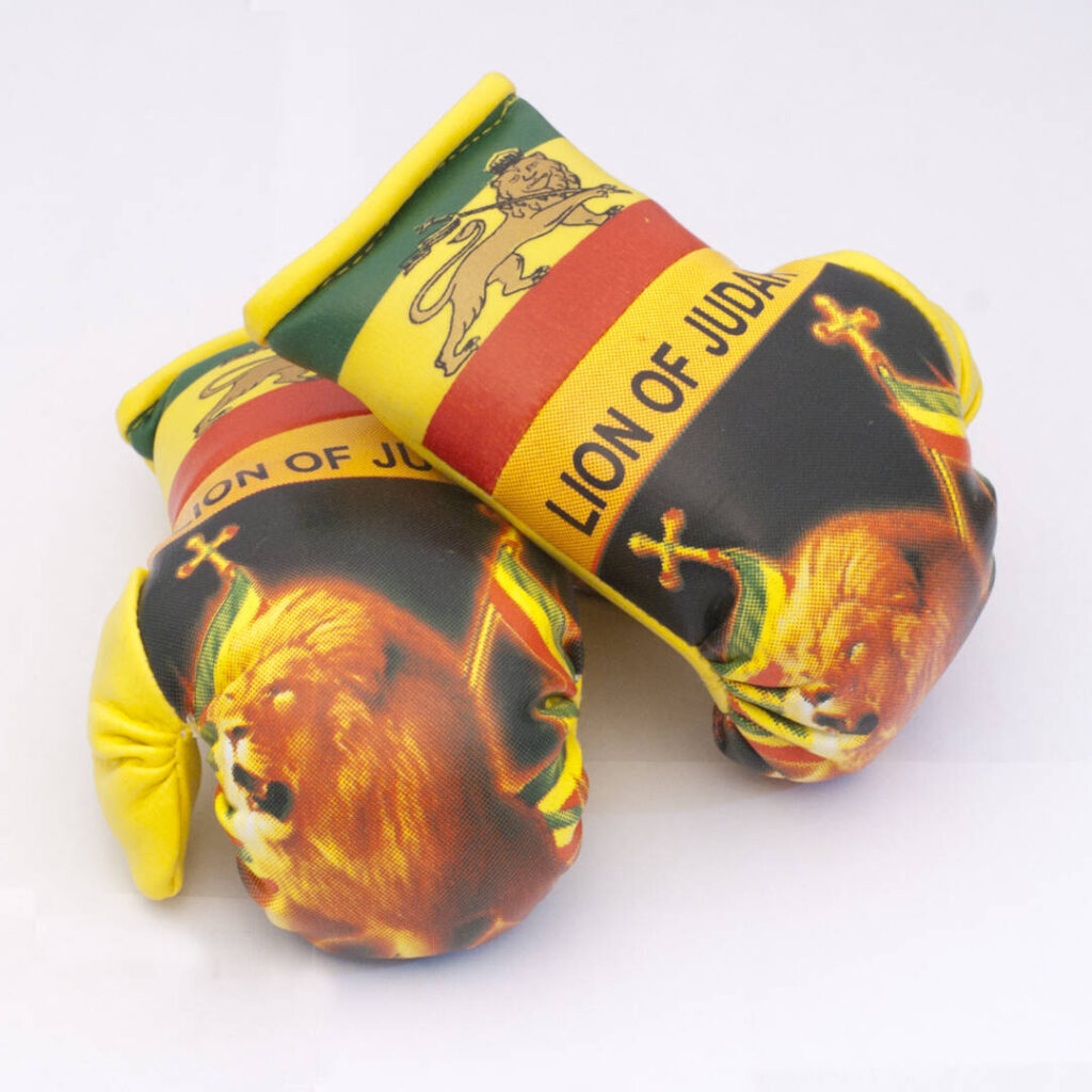Ethiopia w/ Lion Boxing Gloves Flag Matrix