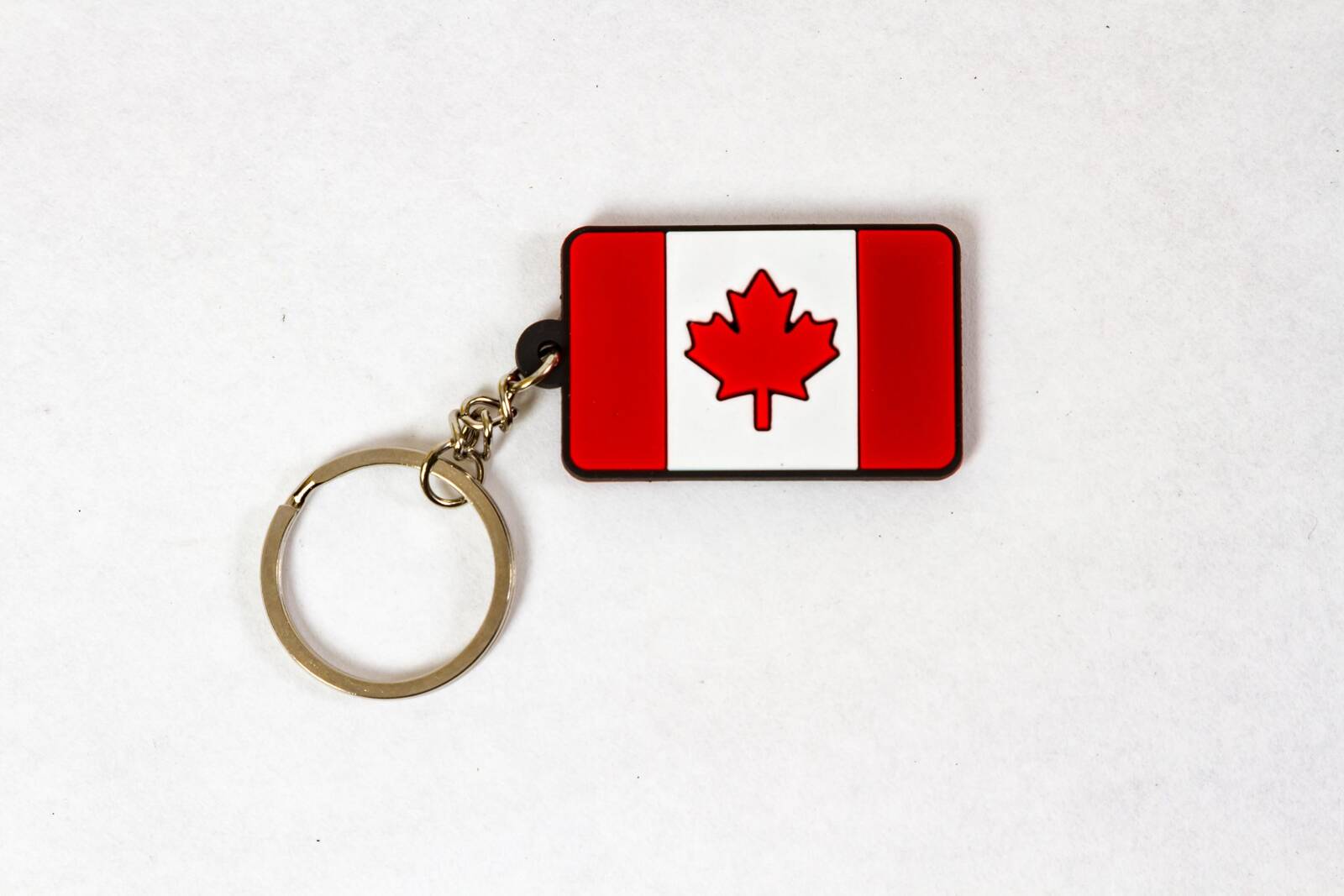 Double Sided PVC Canada Flag Keychain Flag Matrix