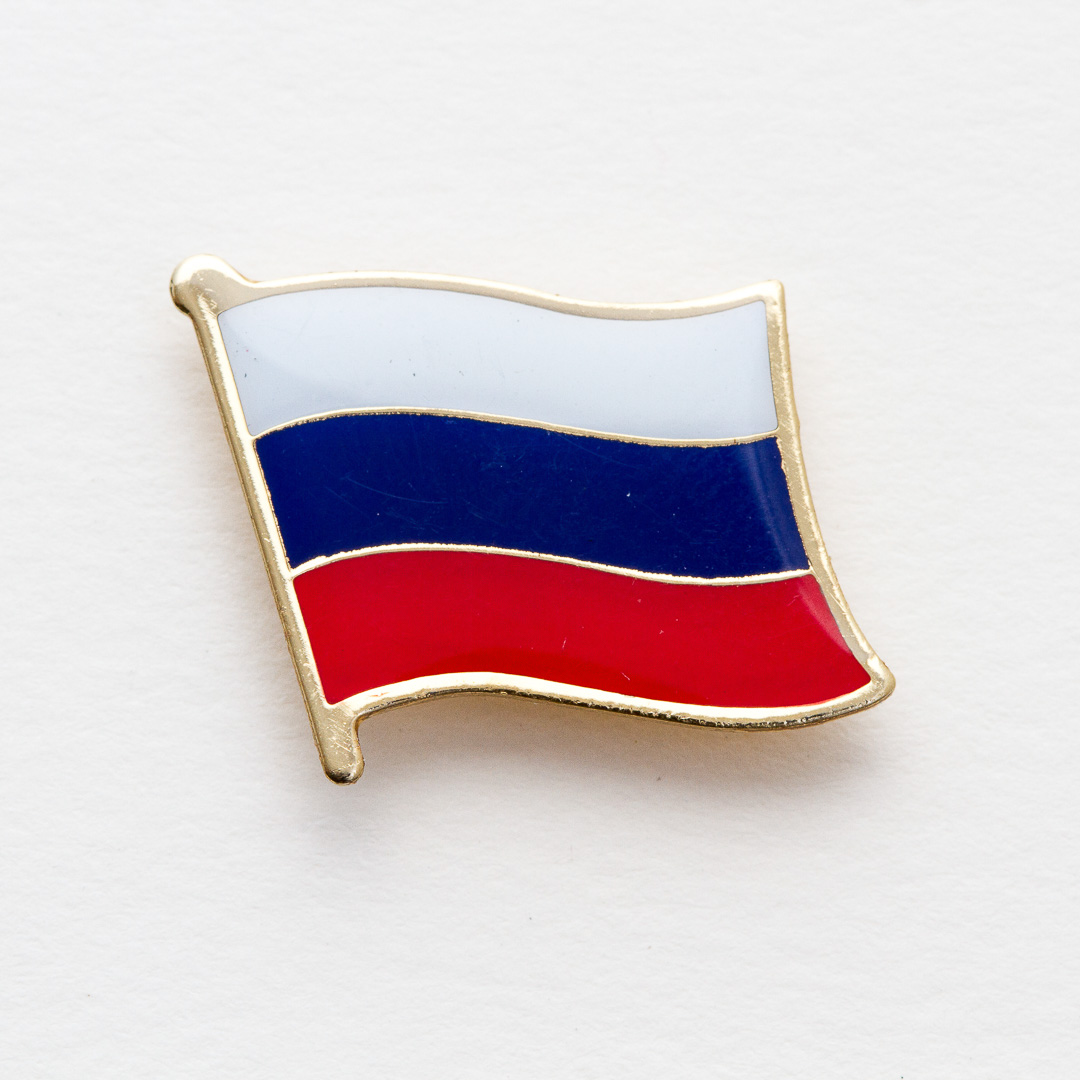 Russia Lapel Pin Flag Matrix