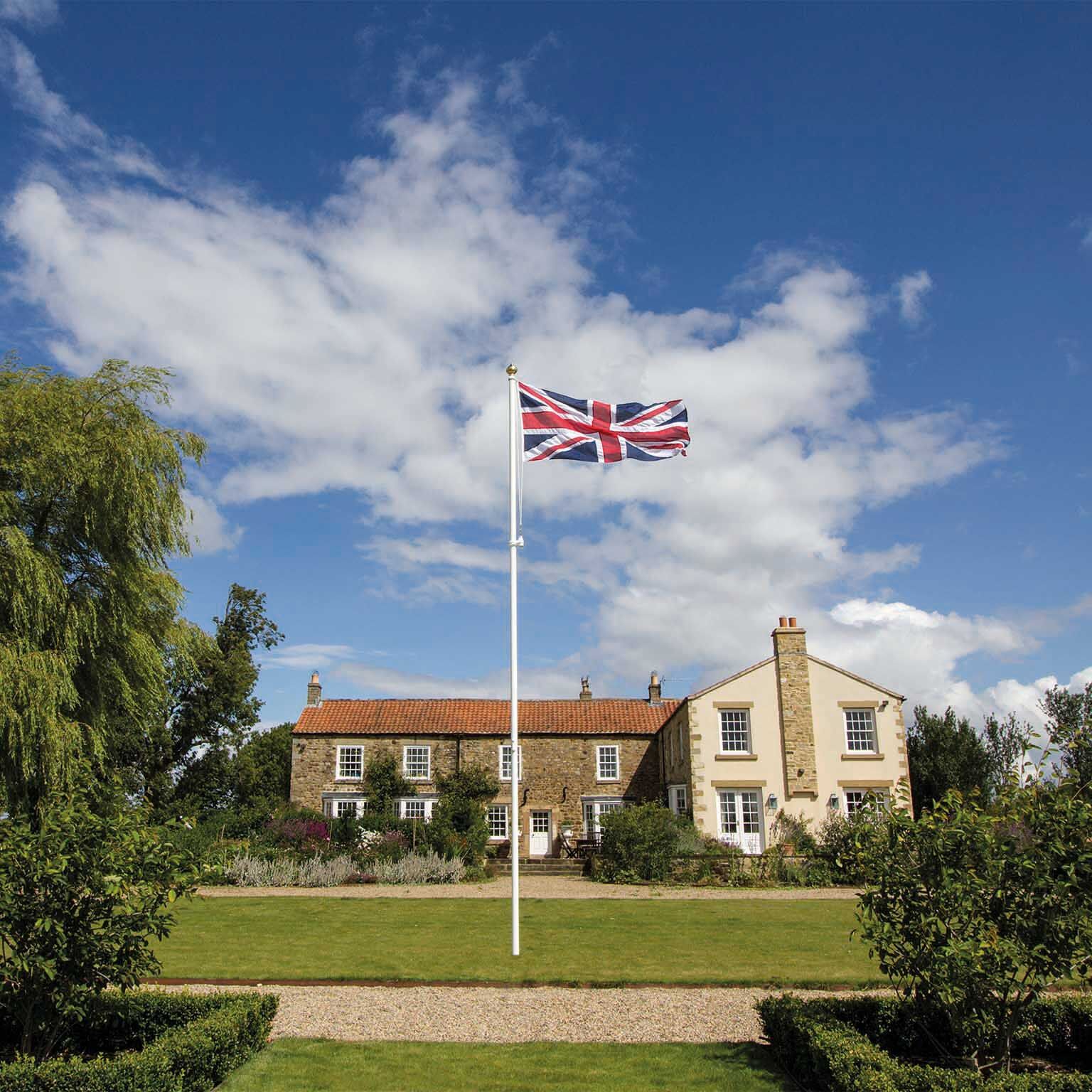 Garden Flagpole Glassfibre or Aluminium UK manufactured