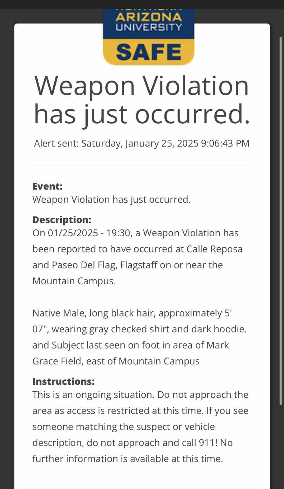 BREAKING Urgent police situation related to last nights incident on S(03)