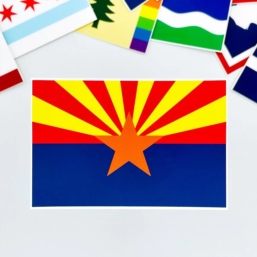 Arizona State Flag Sticker Flags for Good