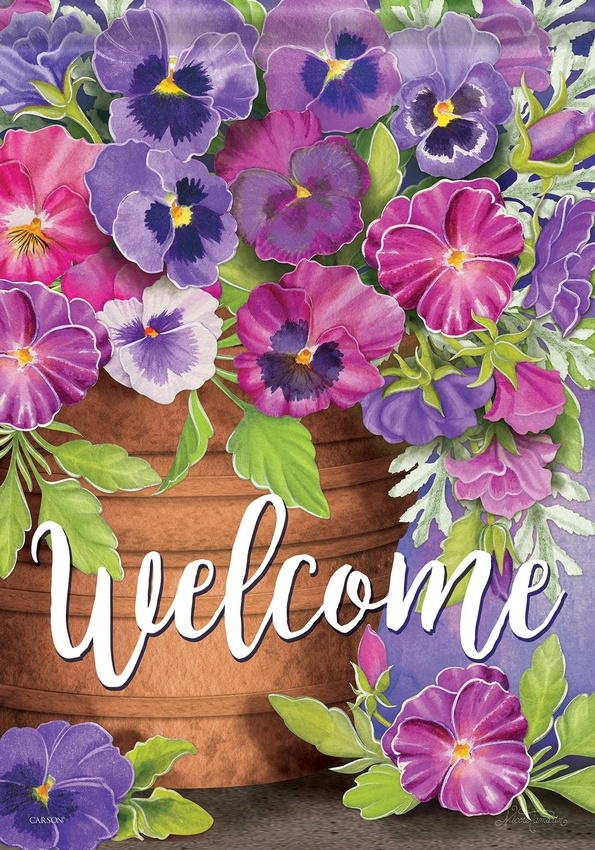  Pansy Blend Garden Flag Decorative Flags