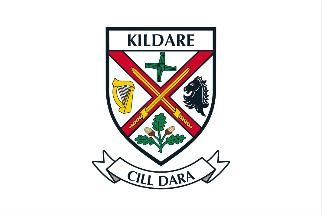 Kildare County Crest Flag Flags Ireland Prospect Design