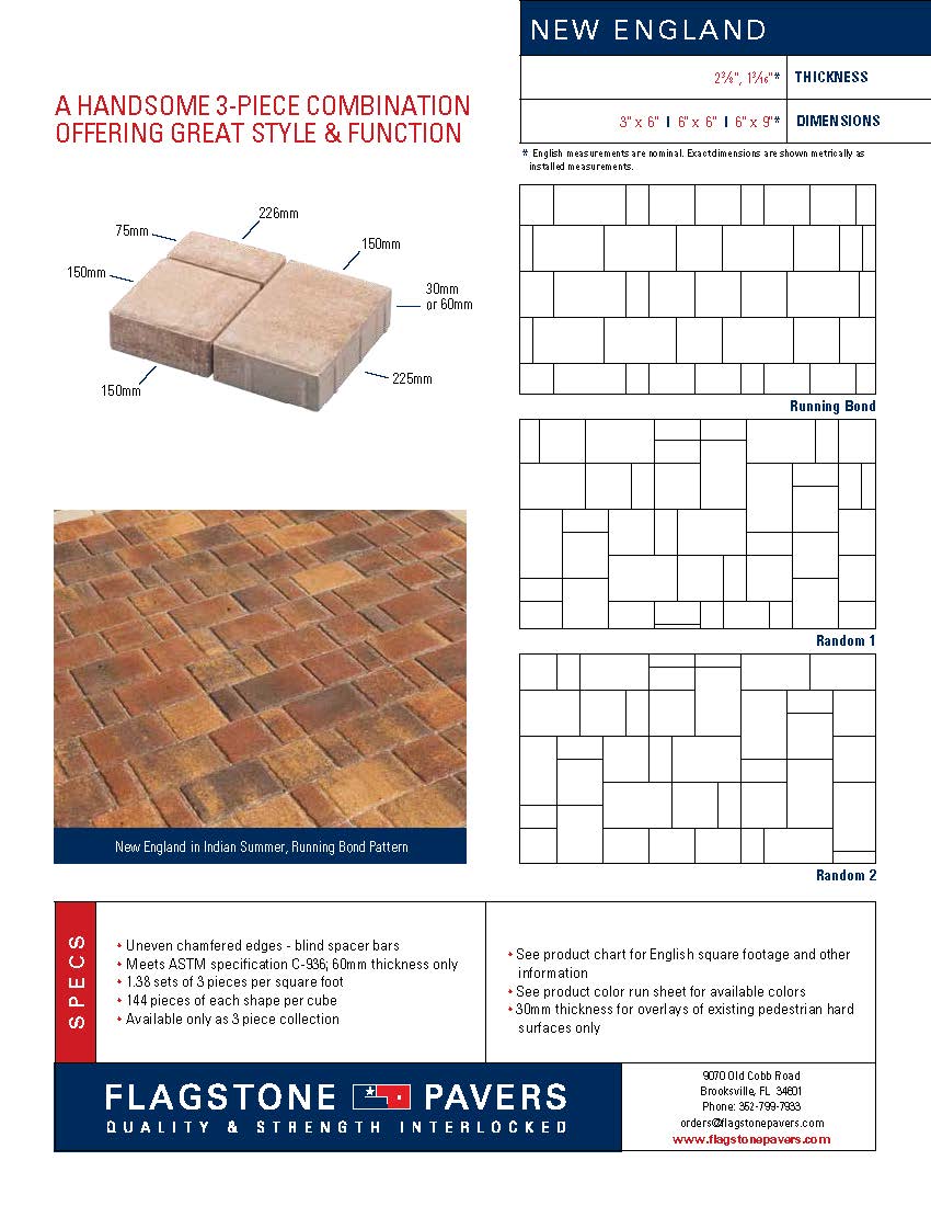 New England Flagstone Pavers