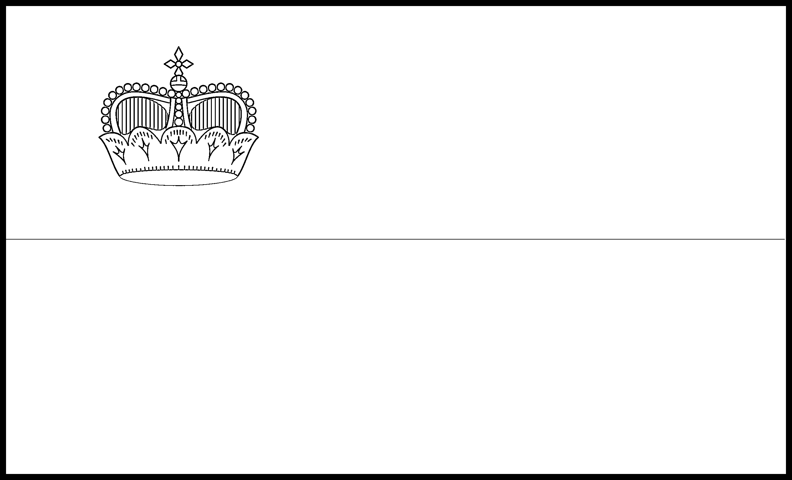 Liechtenstein Flag Colouring Page Flags Web