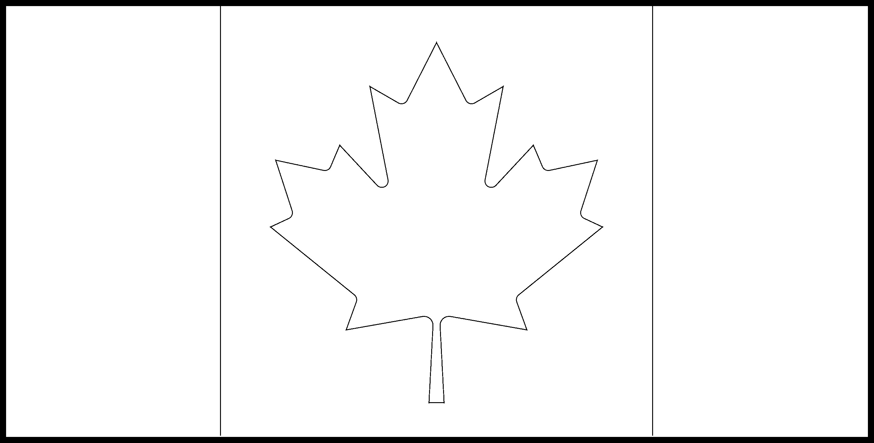 Canada Flag Template