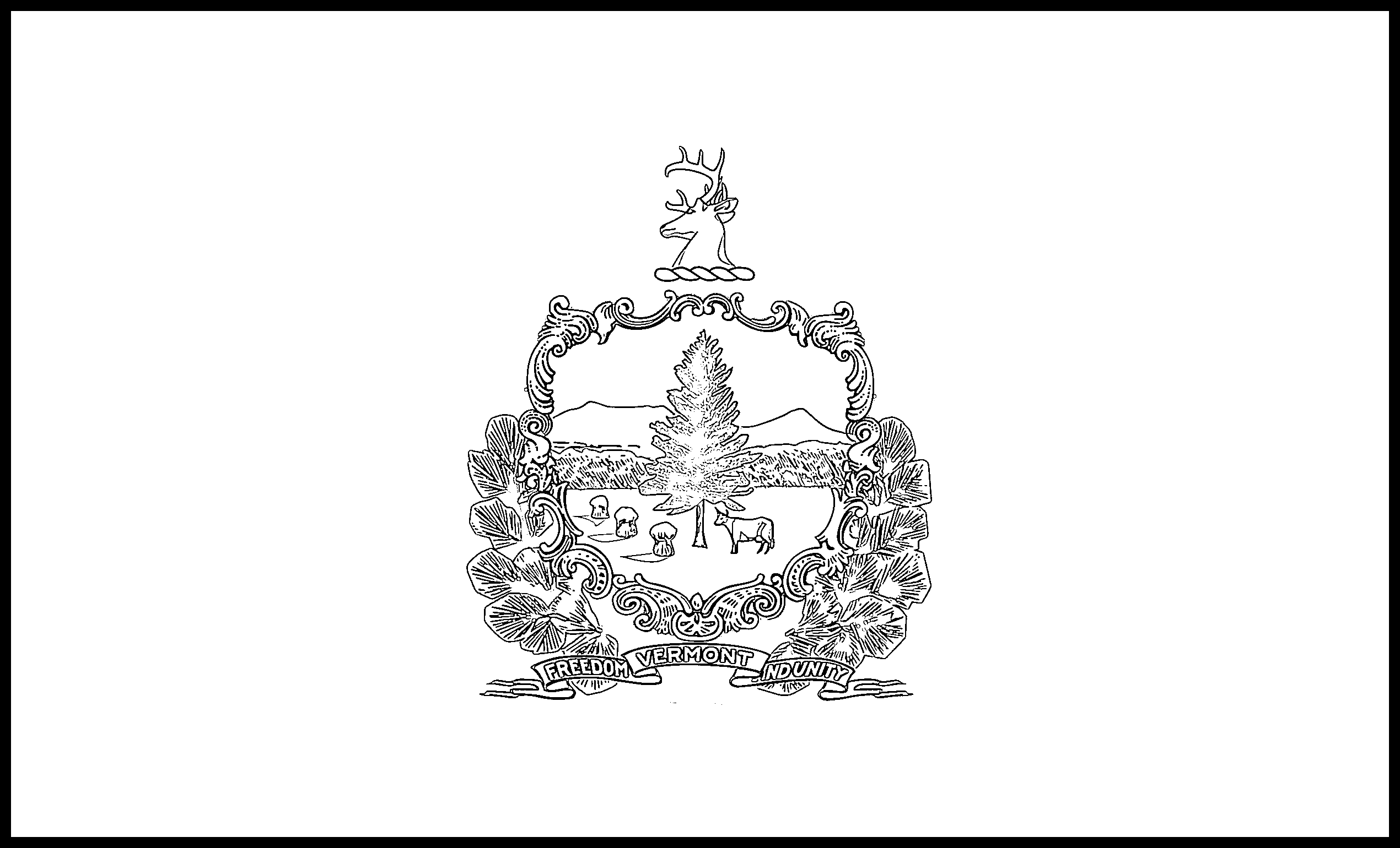 Vermont Flag Coloring Page State Flag Drawing Flags Web