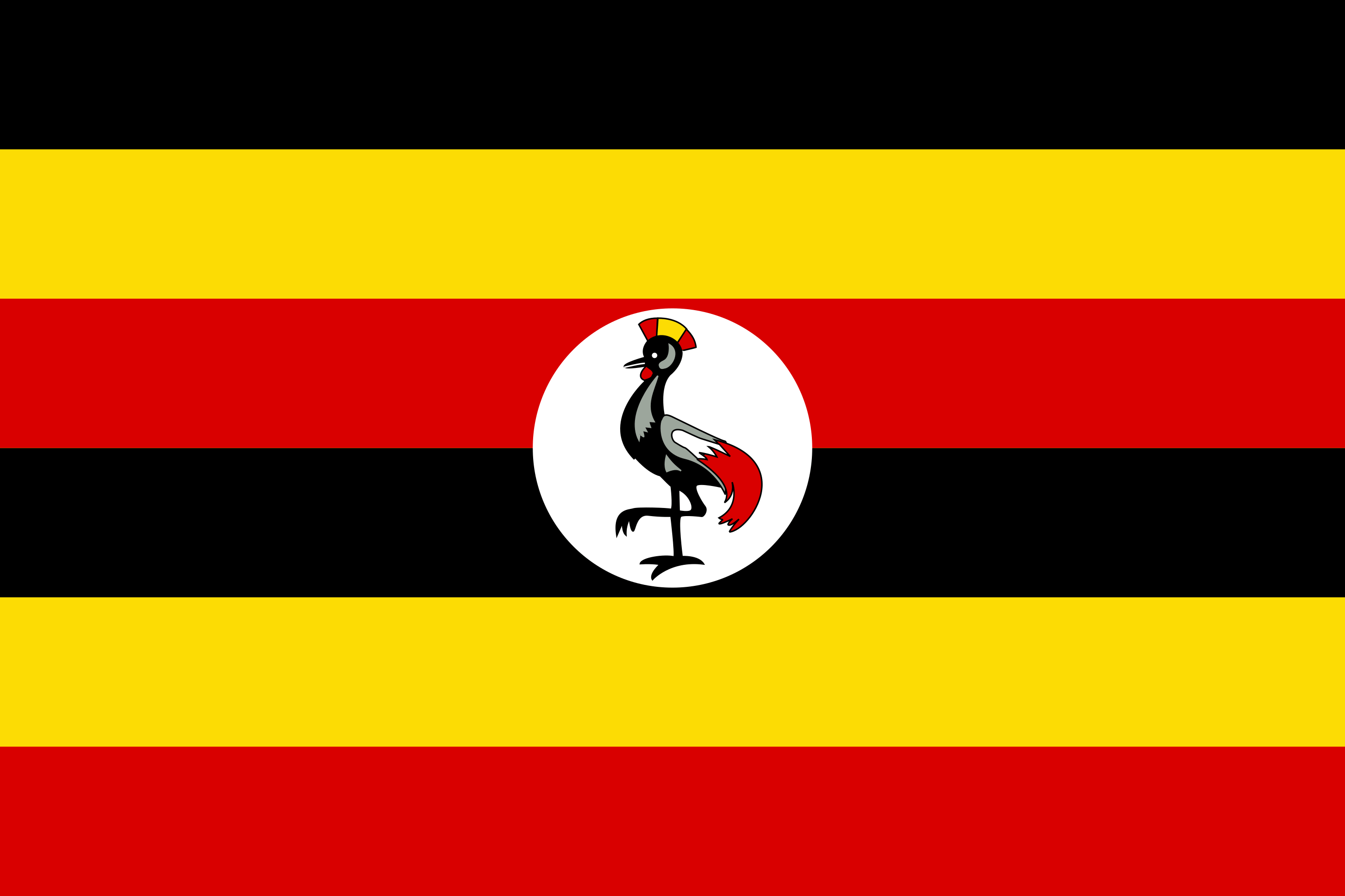 Uganda Flag Colouring Page Flags Web