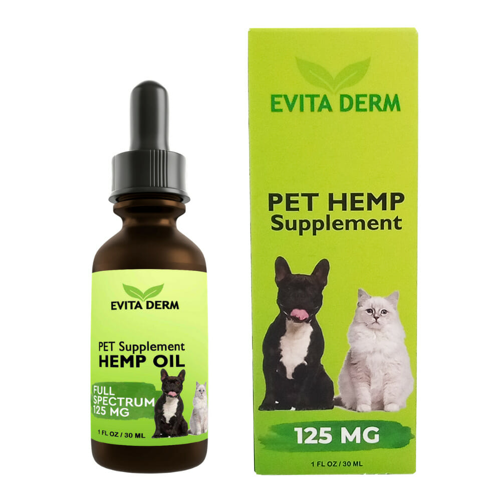 Evita Derm Pet Hemp Oil •