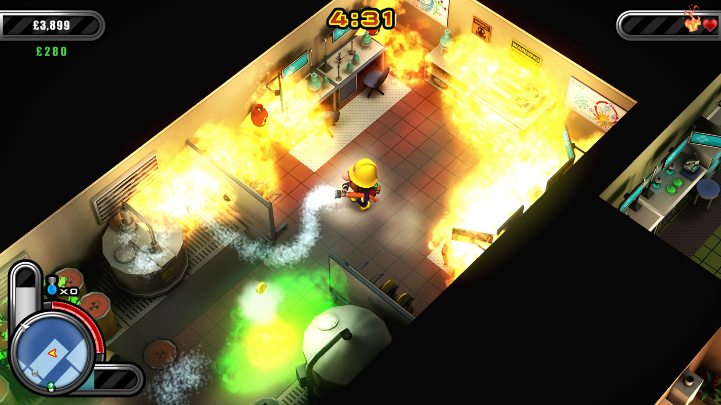 Flame Over Firefighting Game on PS Vita, PS4 and Steam for PC