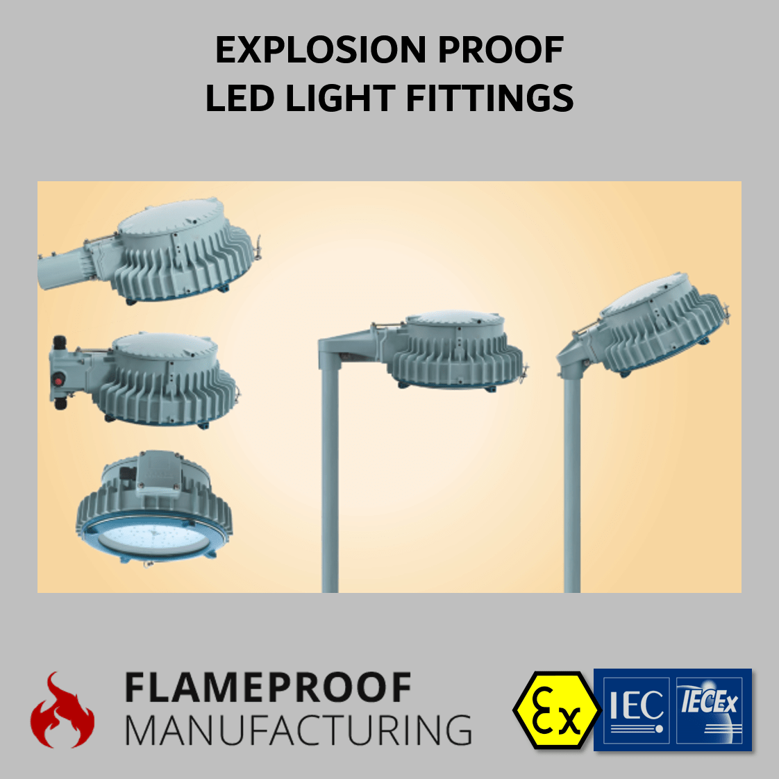 Explosion Proof LED Fluorescent Lights CZ1371 CZ1372 Flameproof