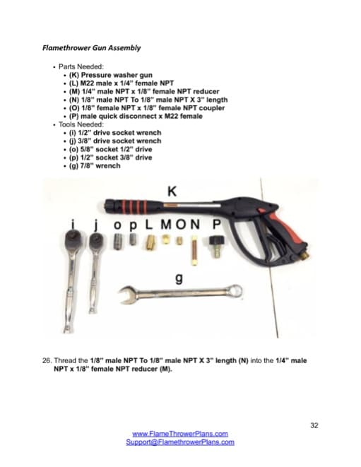 Homemade Flamethrower Plans Tutorial