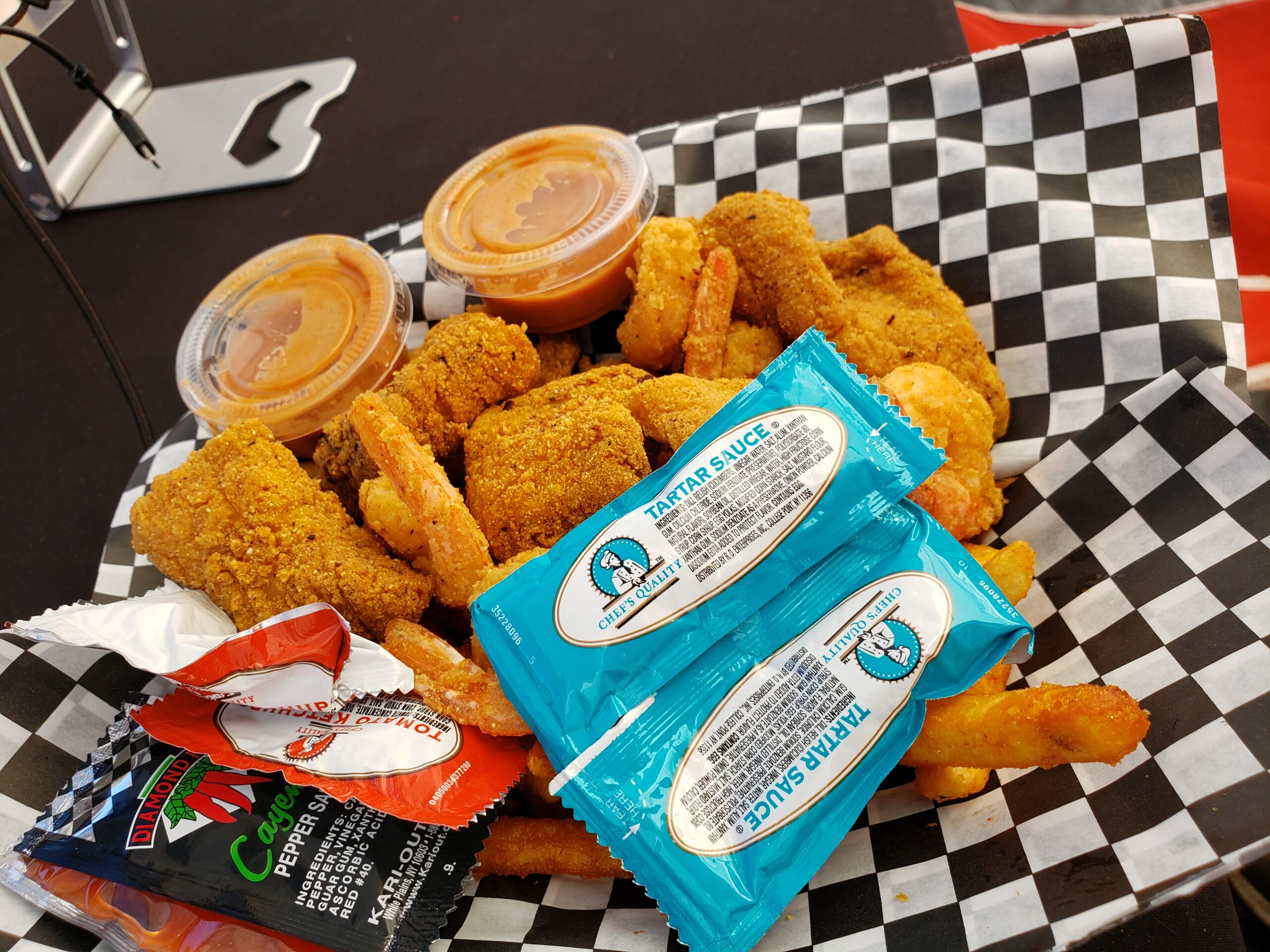 FishShrimp Combo & Fries Flaming Fire Fish