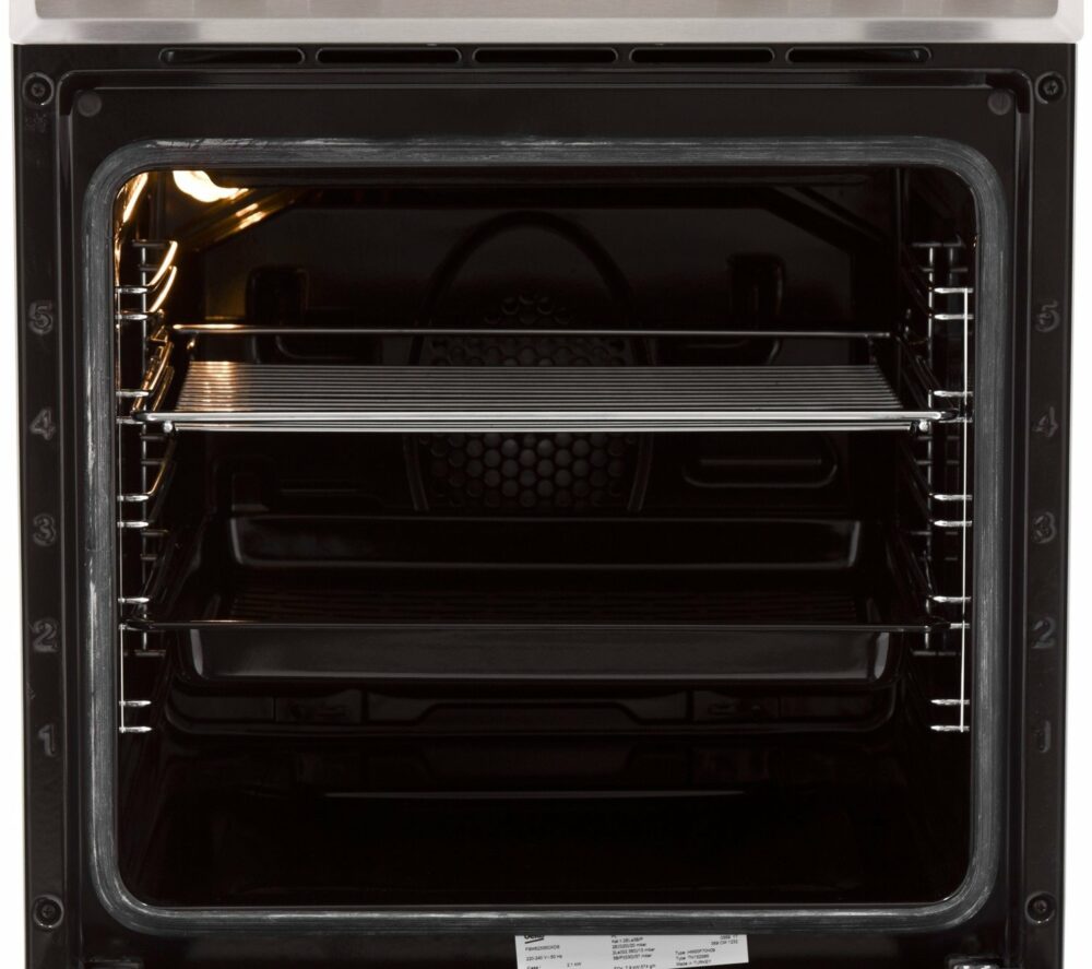 Beko Cooker 50cm Dual Fuel S/Steel Flamingo Malta