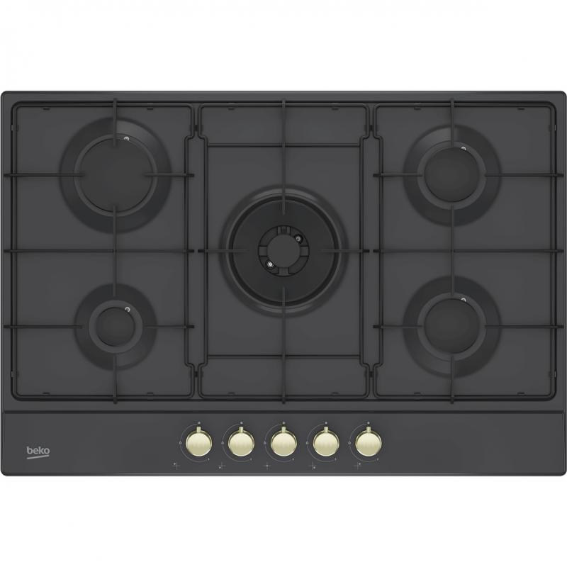 Beko Gas Hob Rustic Black 75cm Flamingo Malta