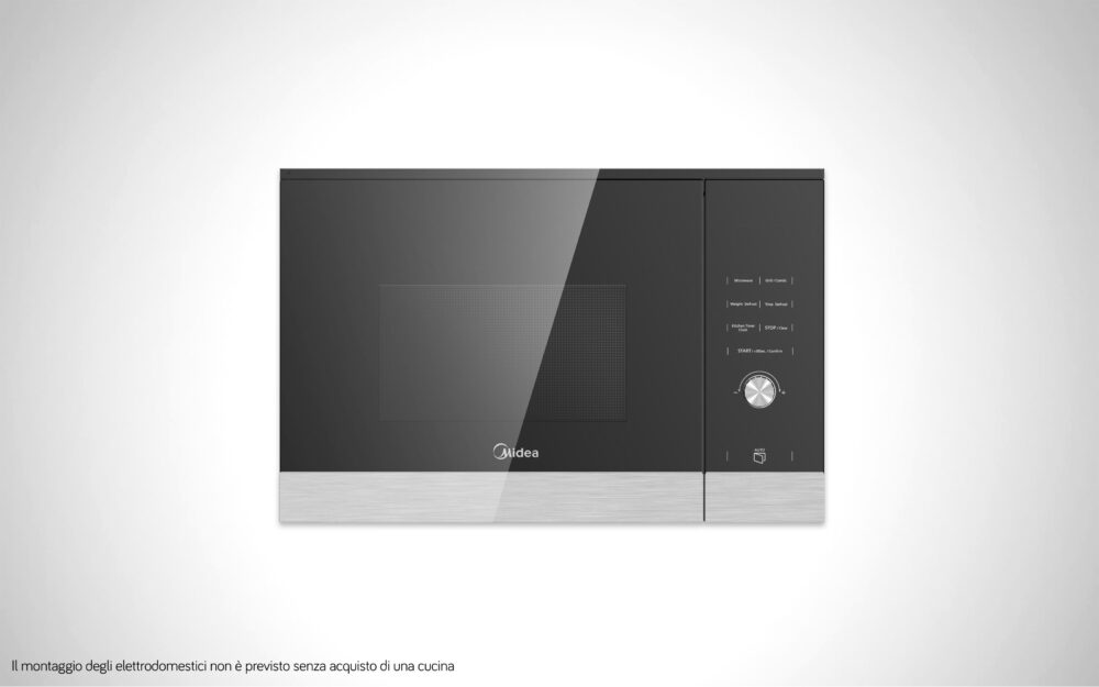 Midea BuiltIn Microwave, 25L Stainless Steel Aesthetics Flamingo Malta