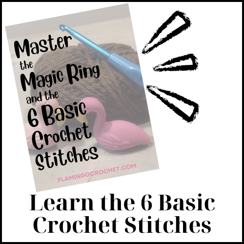 Master the Magic Ring and the 6 Basic Crochet Stitches Flamingo