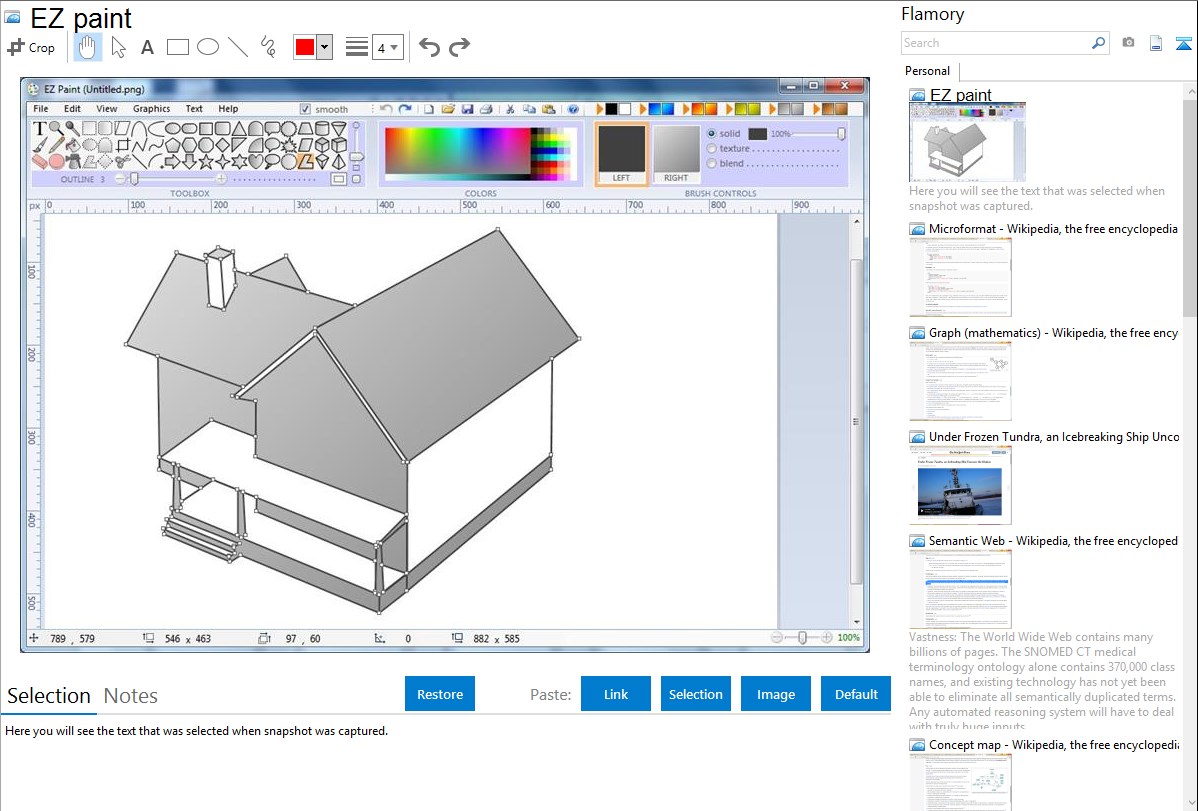 EZ paint integration with Flamory